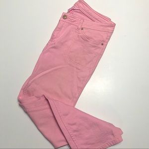 Lily Pulitzer Pink denim crop jeans